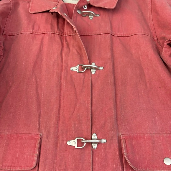 L.L. Bean Canvas Jacket Vintage-Red Women’s Large - Picture 3 of 10